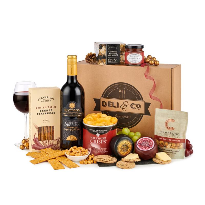 Indulgent Cheese & Red Wine Hamper: Gourmet Pairing Delight | Gift Set