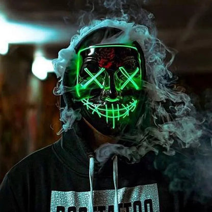 LED Glow In The Dark Halloween Mask