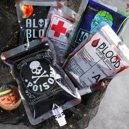 Halloween Skull Vampire Blood Drink Bags