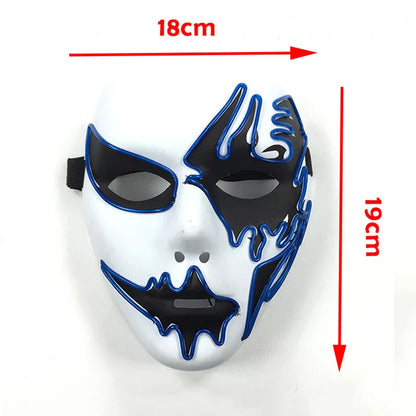 Neon Light LED Halloween Mask