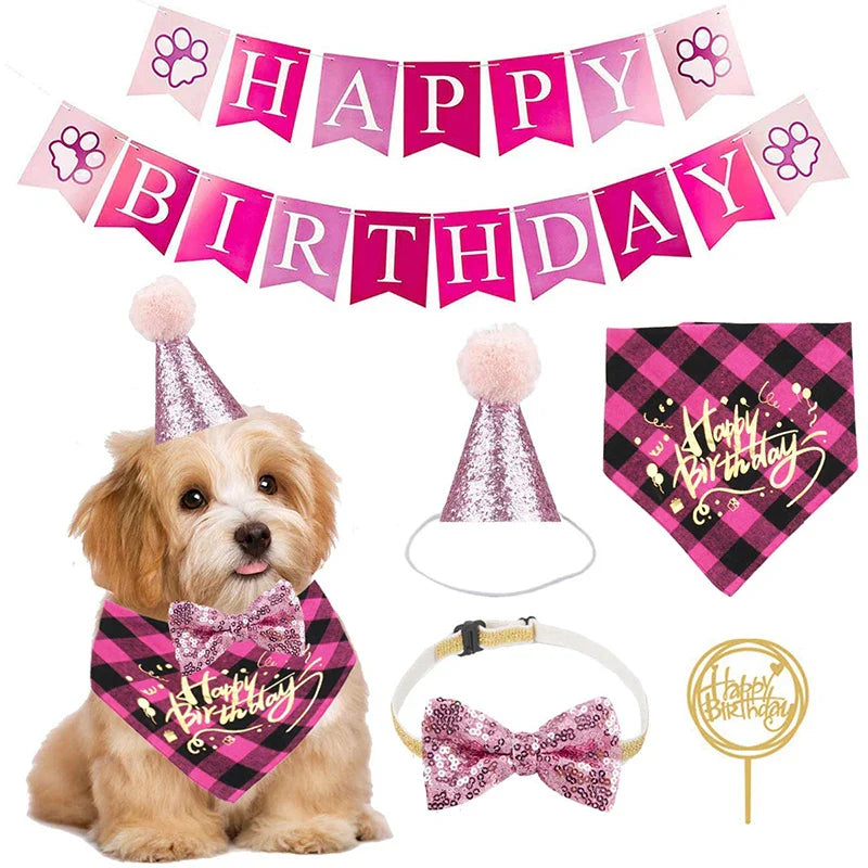 Dog Birthday Party Decor Set