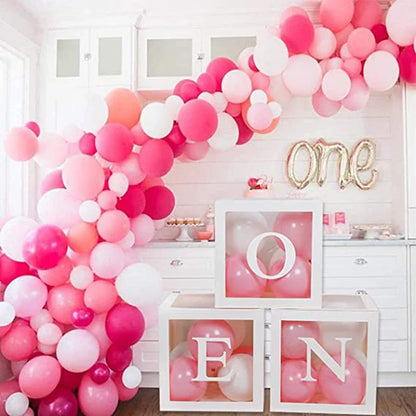 1st Birthday Balloon Box Decor