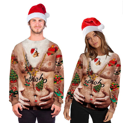 3D Funny Print Christmas Sweater