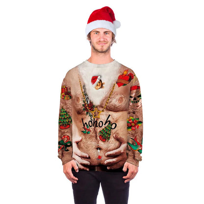 3D Funny Print Christmas Sweater