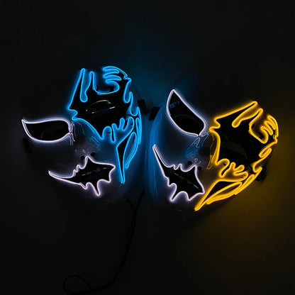 Neon Light LED Halloween Mask