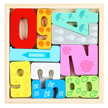 3D Puzzle Wooden Toys - Baby Learning Educational Hand Grasp