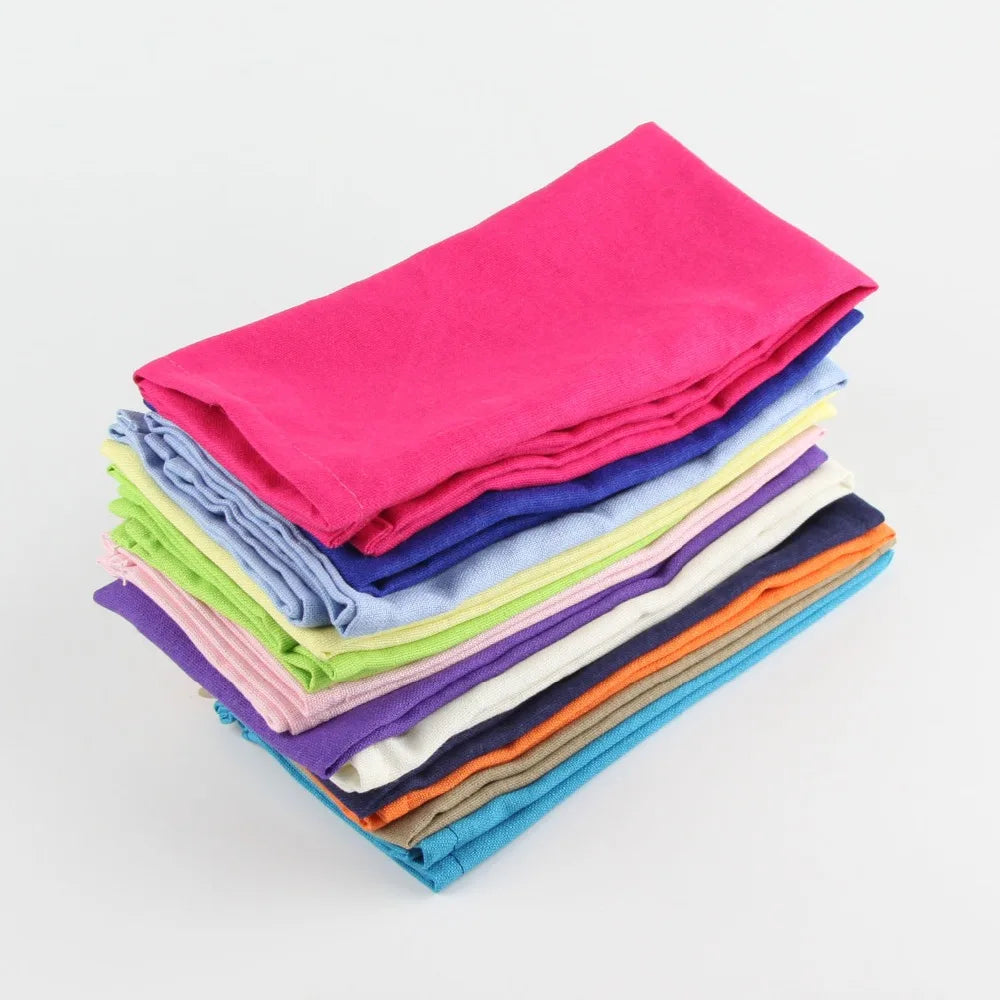 12-Piece Cotton Linen Napkins Set