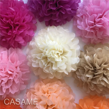 15cm Tissue Paper Pom-pom Party Décor Pack