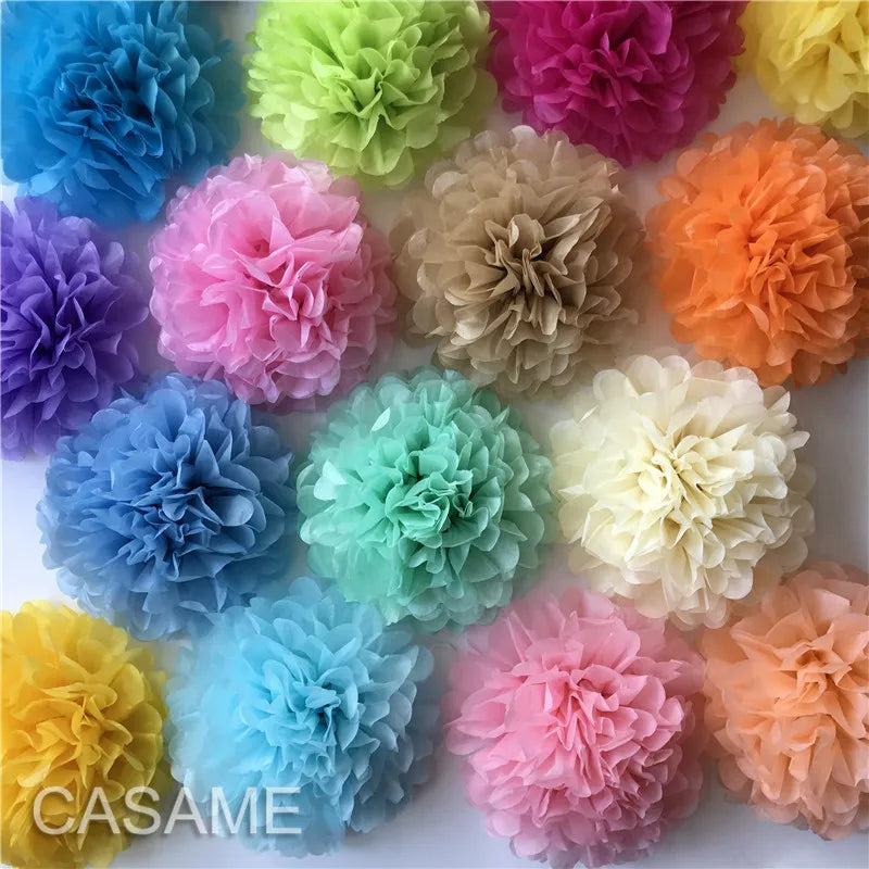 15cm Tissue Paper Pom-pom Party Décor Pack