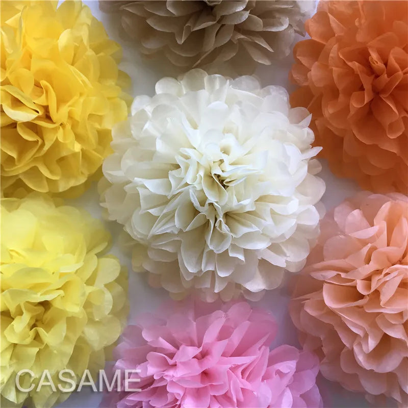 15cm Tissue Paper Pom-pom Party Décor Pack