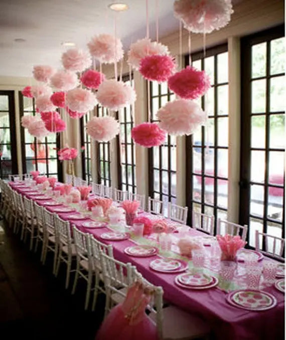 15cm Tissue Paper Pom-pom Party Décor Pack