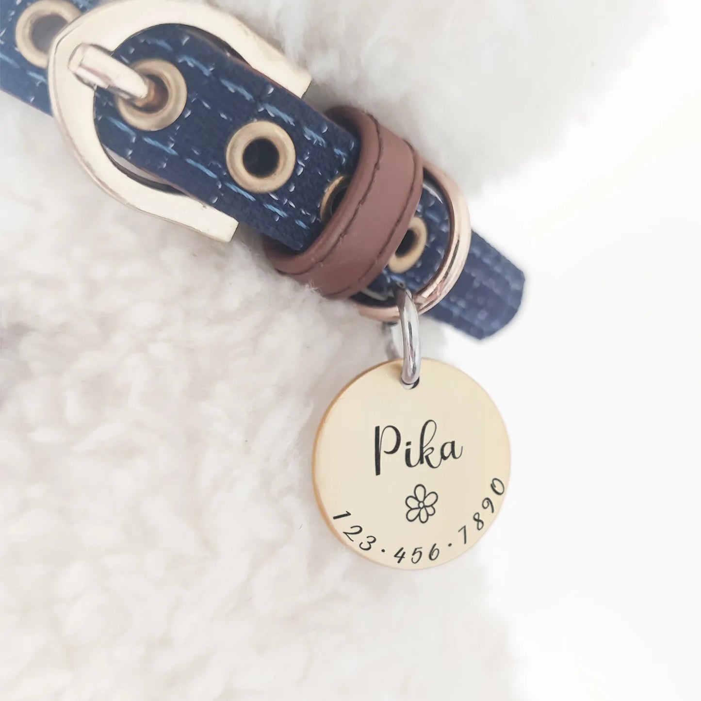 Personalized Pet ID Tag - Custom Engraved Necklace