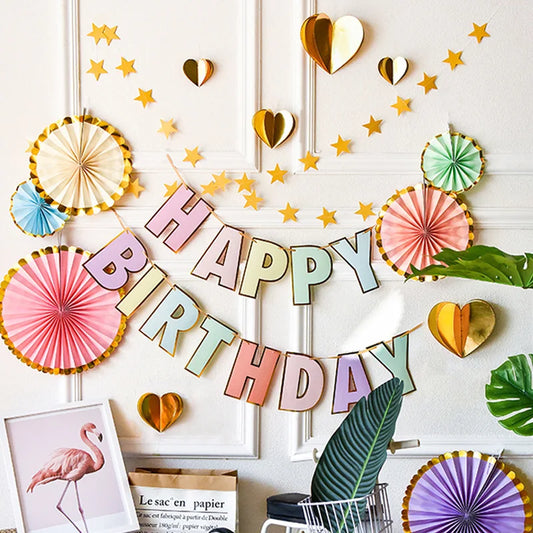 Premium Happy Birthday Banner Set