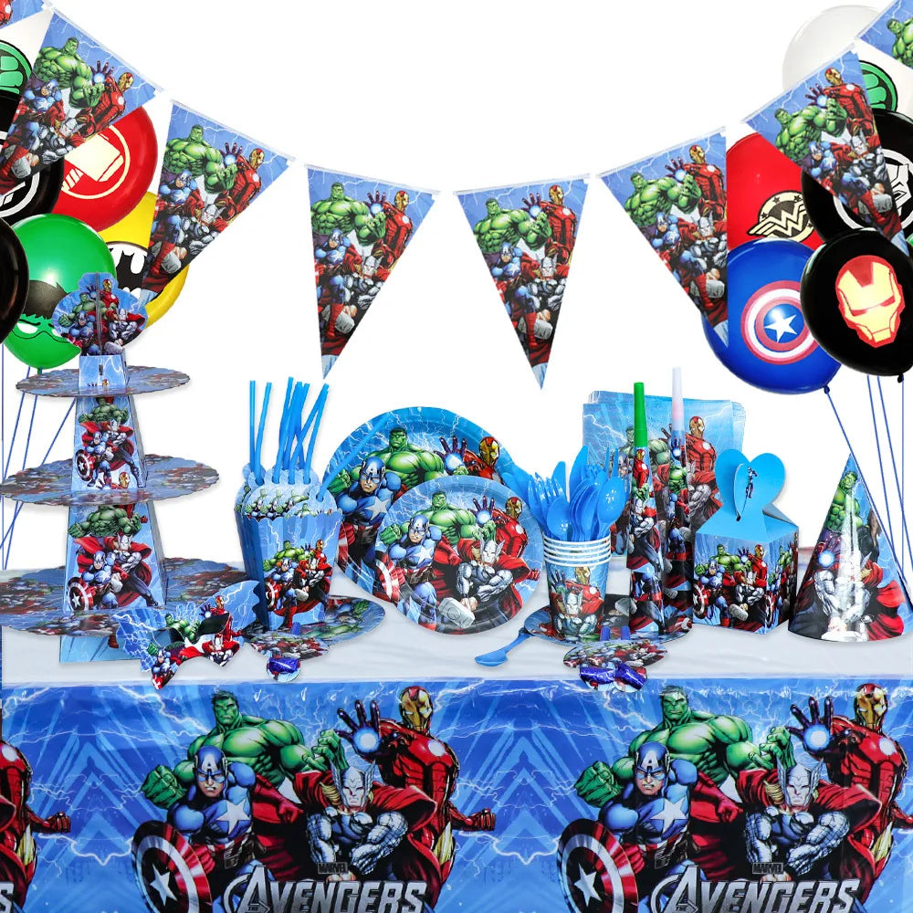 Avengers Birthday Party Supplies Set