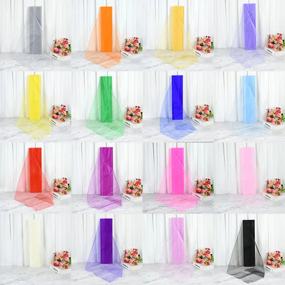 Wedding Decoration Tulle Roll - Crystal Organza Sheer Fabric