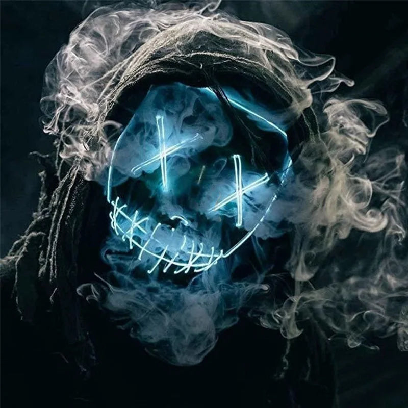 LED Glow In The Dark Halloween Mask