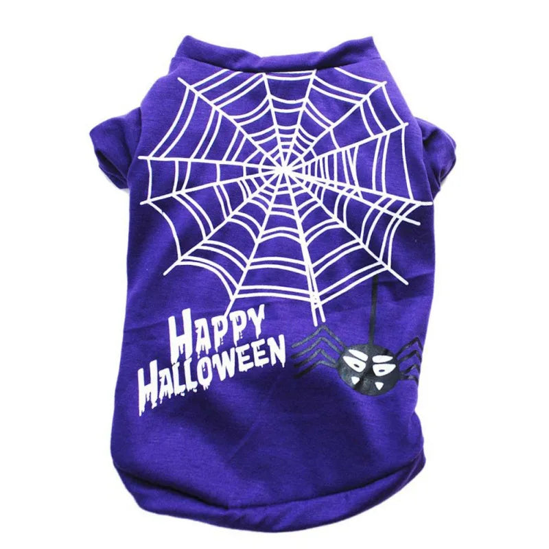 Halloween Dog Spider Web Sleeveless Pet Vest