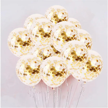 Gold Star Confetti Balloon Party Decor