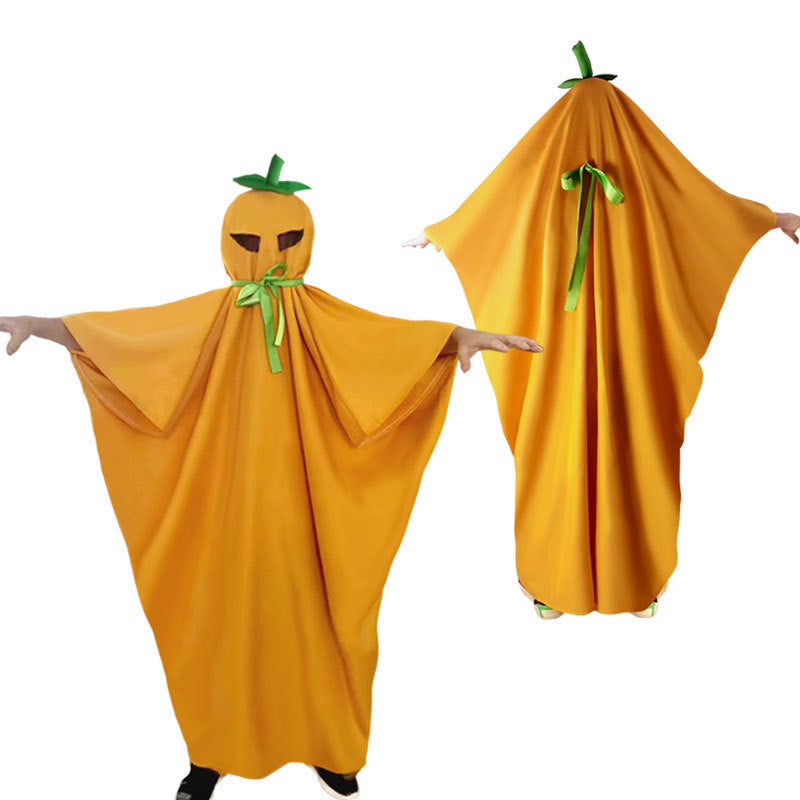 Kids Pumpkin Cloak Costume