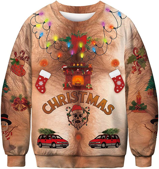 Pull à motifs de Noël