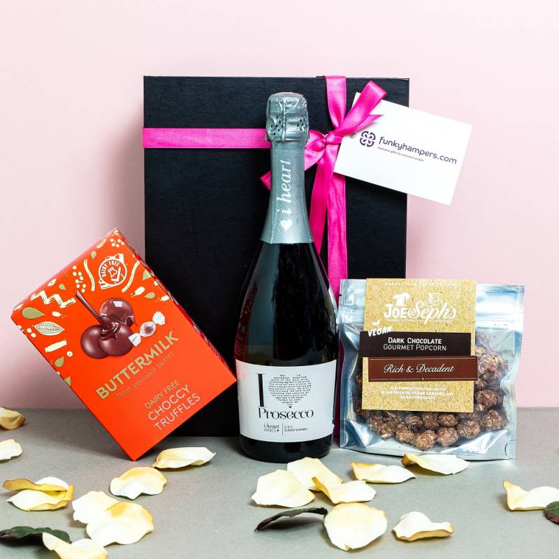 Offrez-vous le luxe végétalien : un coffret de prosecco et de gourmandises végétaliennes