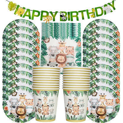 Jungle Safari Party Supplies Set