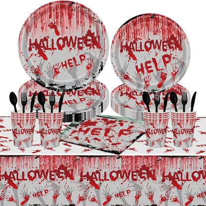 Halloween Blood Hand Party Tableware