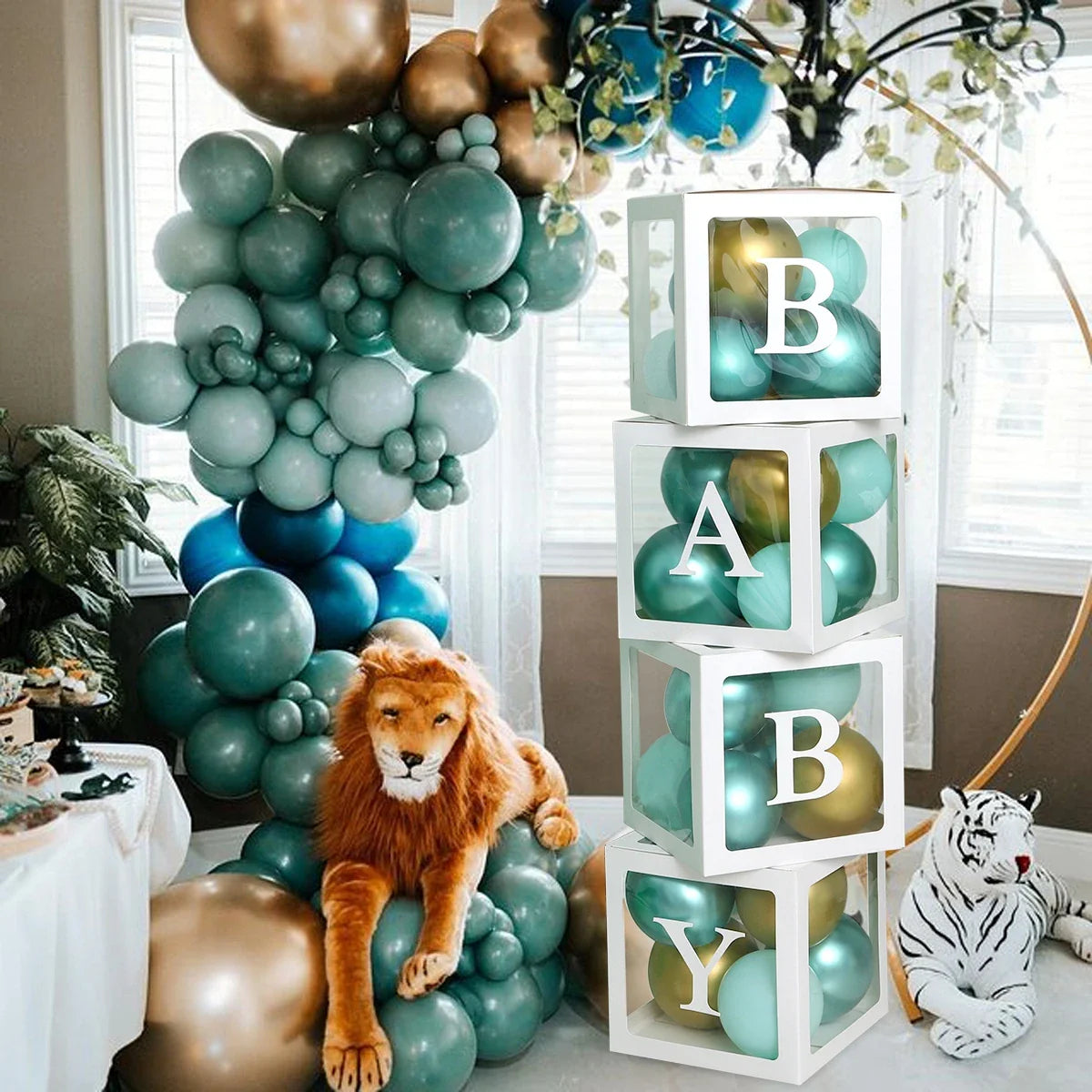 Transparent Balloon Box Baby Shower Decor