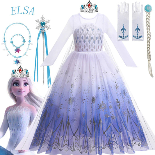 Robes de princesse Elsa et Anna de Frozen 2