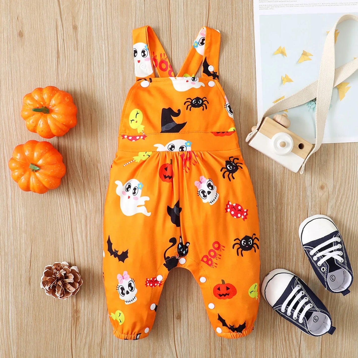 Halloween Cartoon Romper Jumpsuit