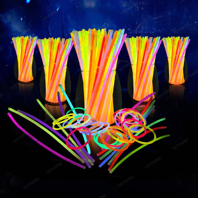 Neon Glow Sticks Party Pack