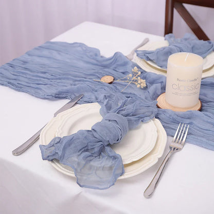 Rustic Cheese Gauze Table Runner