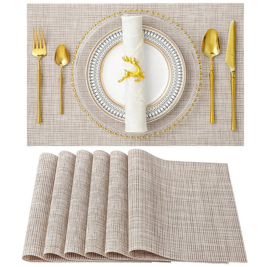 Luxury Bamboo Weaving Placemats Set