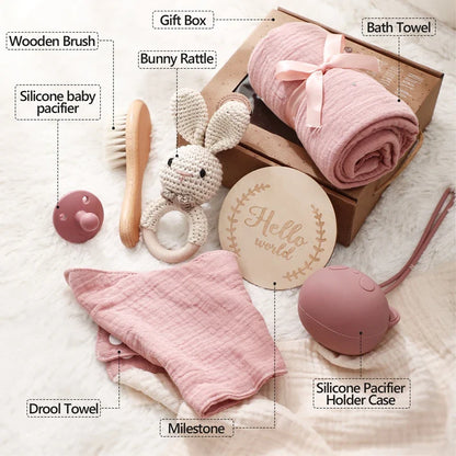 Baby Towel Newborn Bath Toy Gift Set