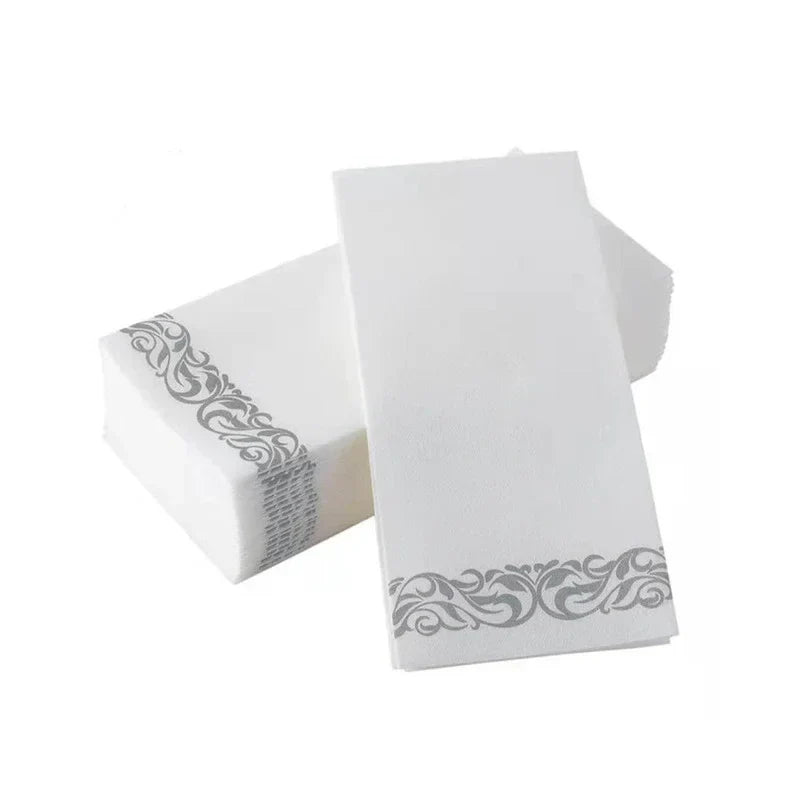 Elegant Disposable Gold Foil Napkins