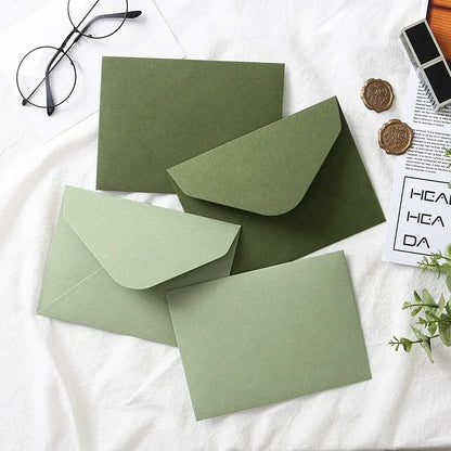 5pcs Kawaii Green Envelopes Pack