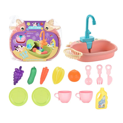 Kids Kitchen Sink Play Set