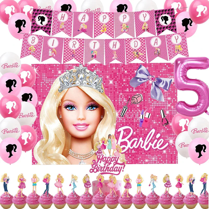 Princess Theme Birthday Party Supplies Set