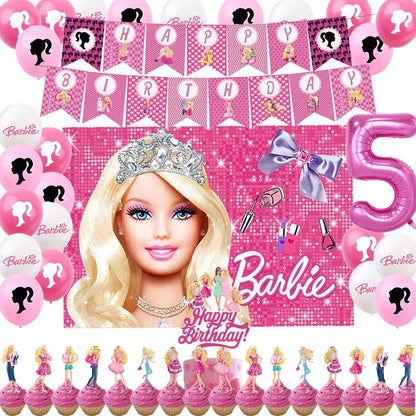 Princess Theme Birthday Party Supplies Set