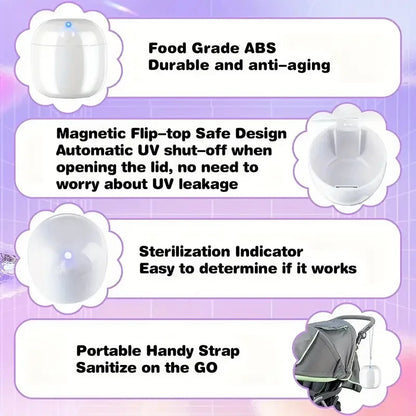 Mini UV Baby Pacifier Sterilizer Box