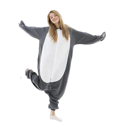 Grey Shark Kigurumi Pajamas