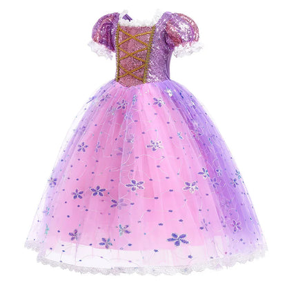 Girls Princess Cosplay Halloween Ball Dresses