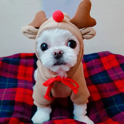 Funny Pet Elk Costume for Small Dogs