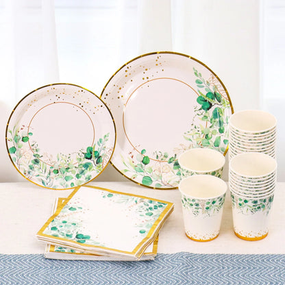 Tropic Greenery Party Paper Plates