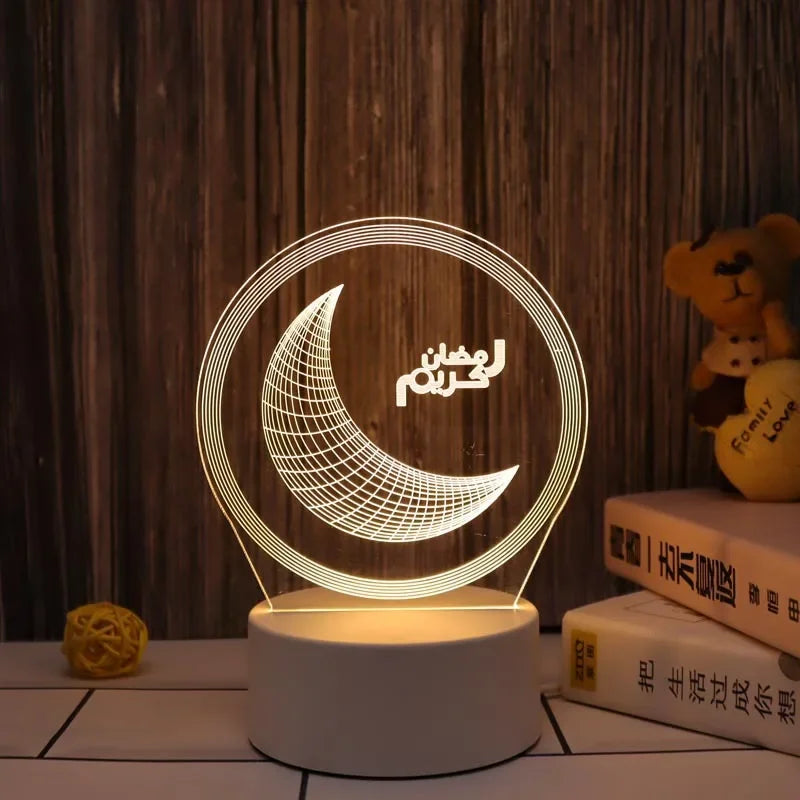 Eid Mubarak 3D LED Night Light