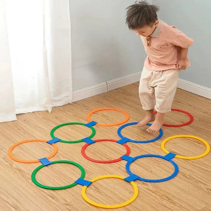 Kids Lattice Jump Ring Set Game