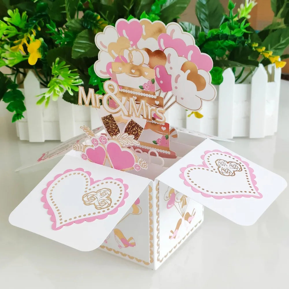 3D Flower Bouquet Pop-Up Card