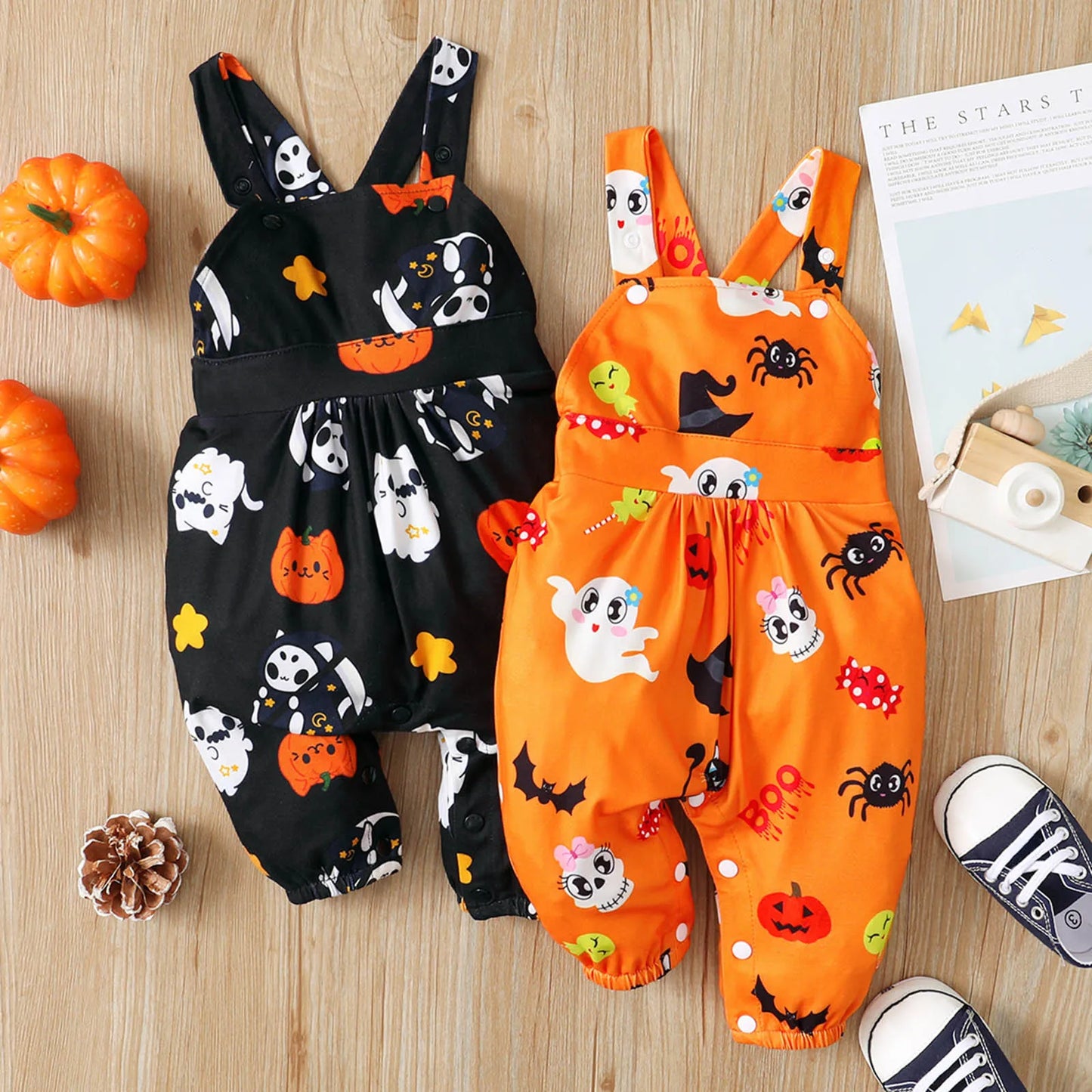 Halloween Cartoon Romper Jumpsuit