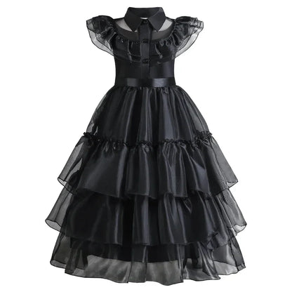 New Girls' Vestidos Mesh Party Dress