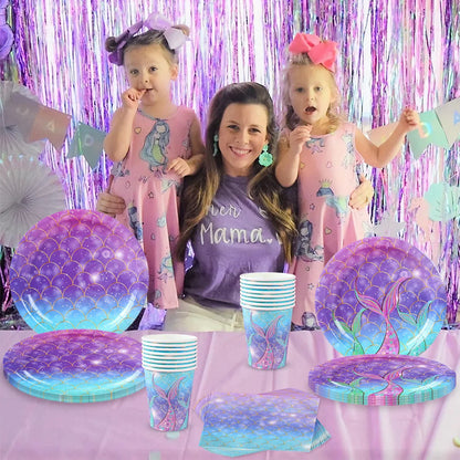 Mermaid Party Supplies Set